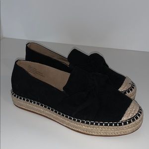 Black Espadrille Slide Ons